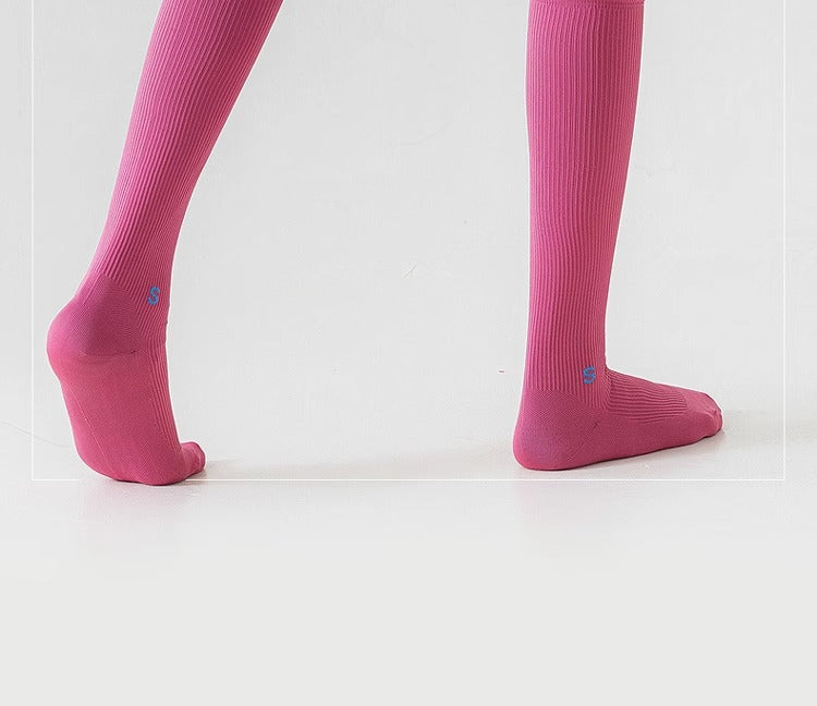 Compression socks sports compression calf socks professional rope skipping running women's socks summer fitness stockings non-slip yoga socks