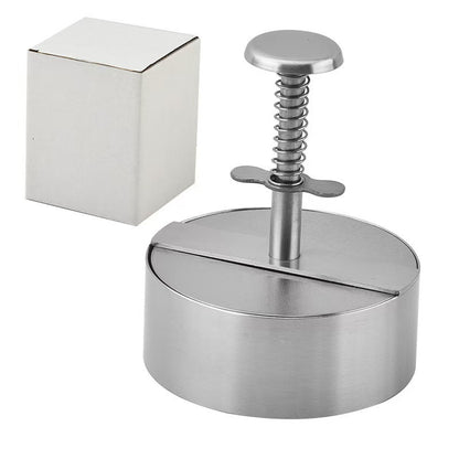 Amazon Hamburger Meat Press Push-Type Round 304 Stainless Steel Manual Meat Press Mold Household Kitchen Tools