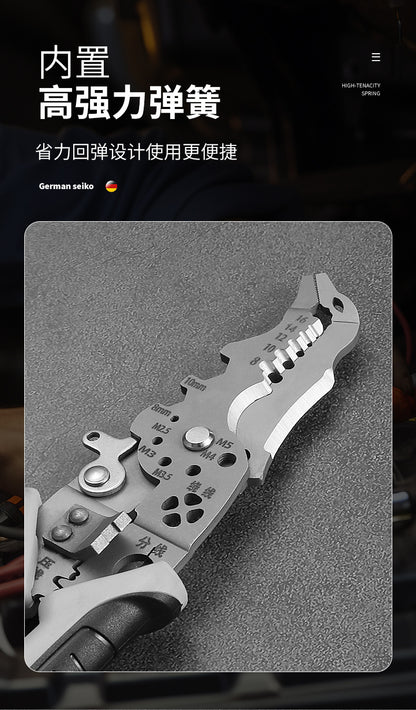 Factory in stock wholesale German elbow wire stripper multi-function electrical pliers wire crimping pliers 12 in 1 wire cutter pliers