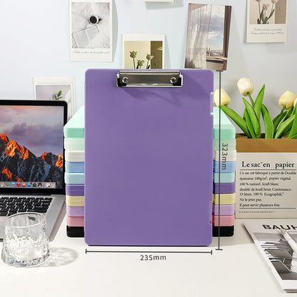 Plastic board folder file box copy writing board storage box A4 data box PP transparent office supplies finishing box