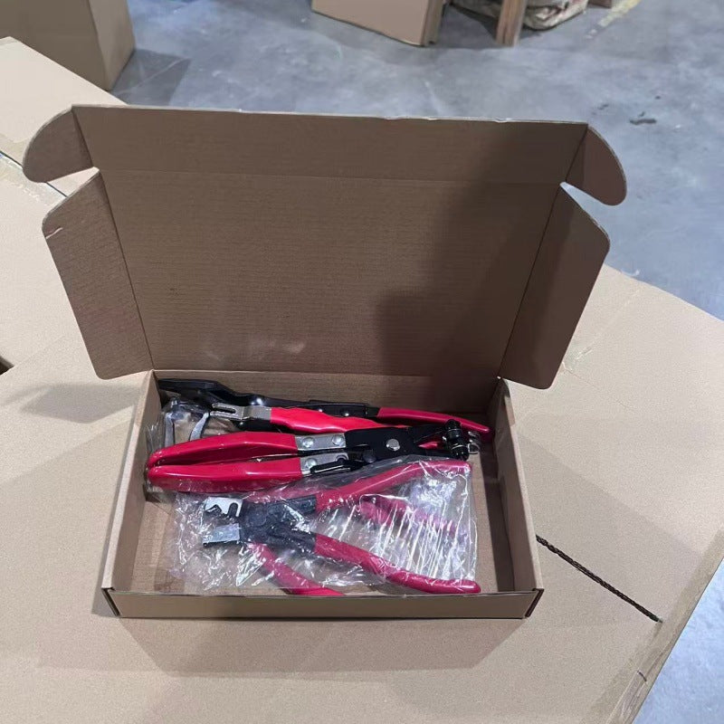 Red and black elbow 60 degree power-off pliers bolt pliers multi-purpose pliers car oil pipe separation harness pliers cross-border pliers