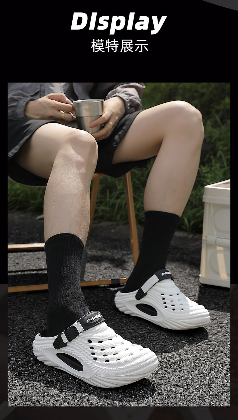 Trendy Men's Clogs Summer 2025 New Non-Slip Beach Surgical Operating Room Driving Outdoor Sandals Men's