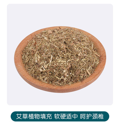 Tiktok hot heating Wormwood bone pillow Wormwood pillow Ice Silk bone cool pillow multifunctional cervical pillow factory wholesale