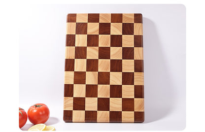 Wholesale antibacterial mildew-proof anti-skid rubber wood solid wood splicing checkerboard cutting board solid wood chopping board cutting board