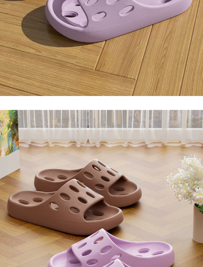 Bathroom Slippers Women's Bath Non-slip Summer 2025 New Leaky Hollow Quick-drying Indoor plus size Slippers for Men