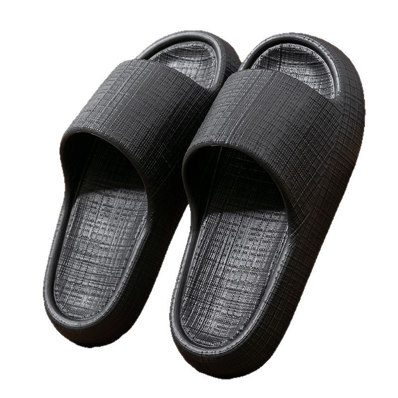Thick-Soled Sandals for Women 2025 New Summer Home Indoor Bathing Non-Slip Simple Shit-Stepping Couple Slippers for Men