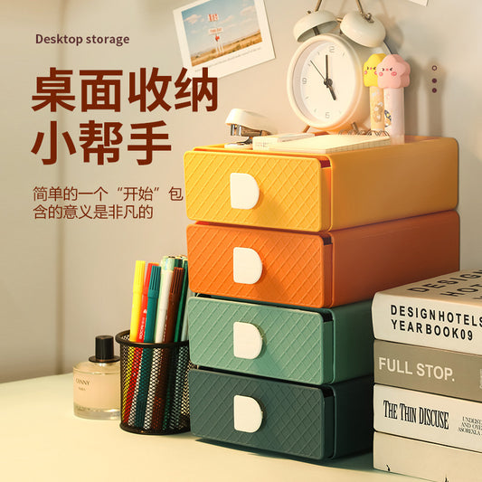 Zt1075 Office Storage Cosmetics Organizer Box Desk Drawer-Type Storage Dormitory Desktop Storage Box