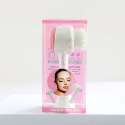3D Silicone Double-sided Cleansing Brush Silicone Face Washing Brush Soft Hair Cleansing Brush Cleaning Pore Face Washing Instrument Massage Artifact