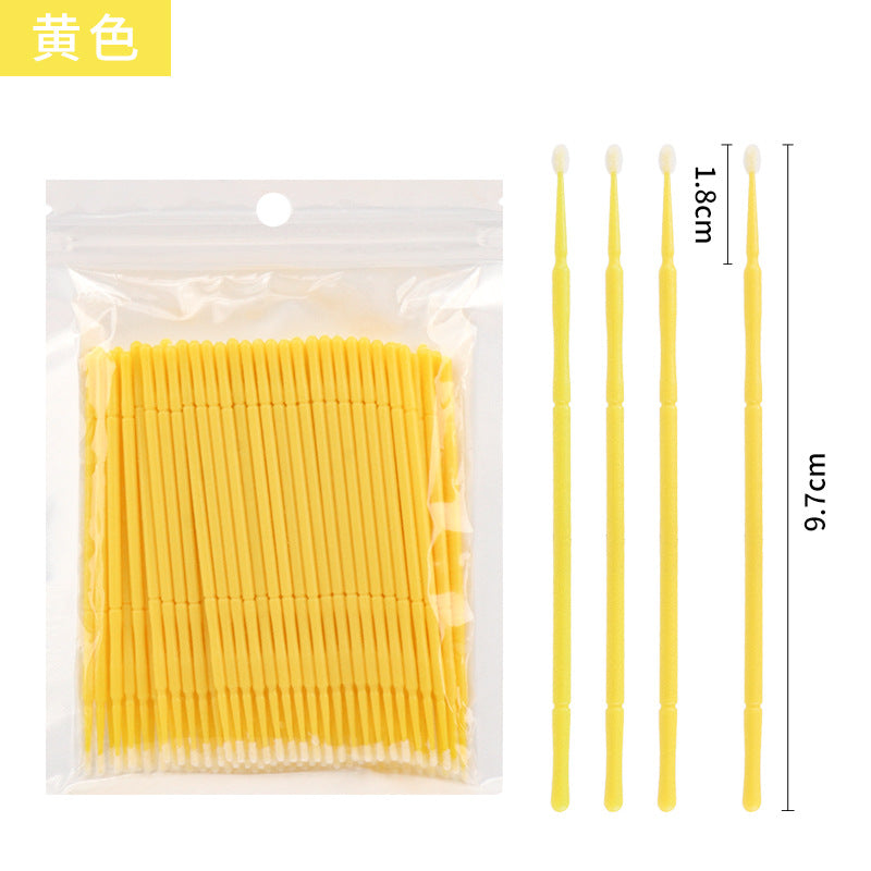 Wholesale Eyelash Extension Cotton Swabs, Disposable Small-Headed Eyelash Cleaning Cotton Sticks, Makeup Removal, Beauty Eyelash Micro Brushes