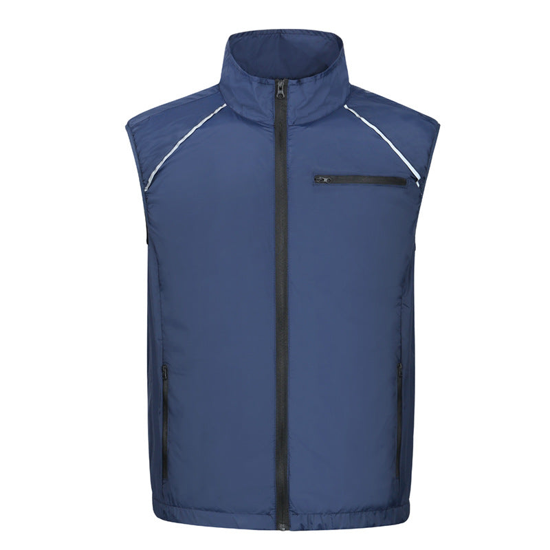 Wholesale air conditioning clothing sleeveless summer heatstroke prevention and cooling clothing with fan construction site labor protection clothing cross-border Japanese and Korean explosions