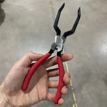 Red and black elbow 60 degree power-off pliers bolt pliers multi-purpose pliers car oil pipe separation harness pliers cross-border pliers