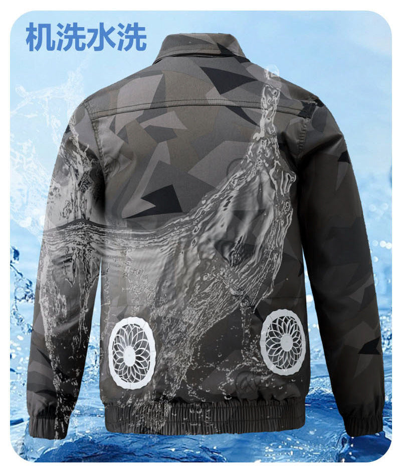 Summer Cooling Air-Conditioned Clothing for Men, Refrigeration Clothing with Fan, Welding Site Heatstroke Prevention Labor Protection Work Clothes