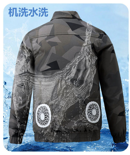 Summer Cooling Air-Conditioned Clothing for Men, Refrigeration Clothing with Fan, Welding Site Heatstroke Prevention Labor Protection Work Clothes