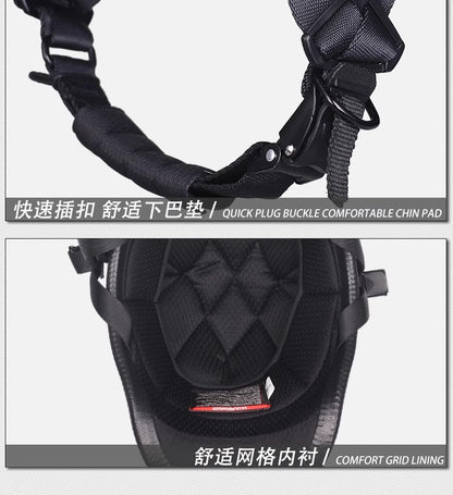 New National Standard 3C Retro Flip-Up Helmet for Women, Motorcycle Half-Helmet for Men, Electric Scooter Helmet, Cruiser Helmet for Riding