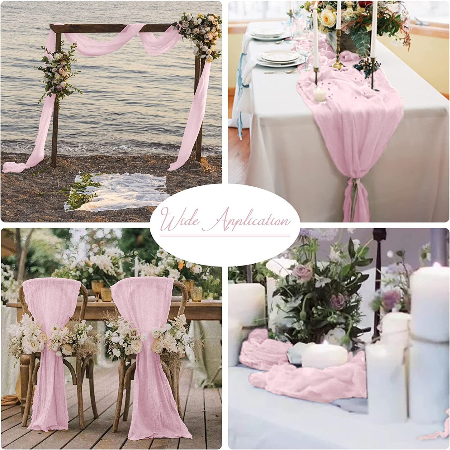 Bali Crepe Table Flag Foreign Trade Western Tablecloth Light Luxury High-End Wedding Party Decoration Pleated Table Flag Wholesale