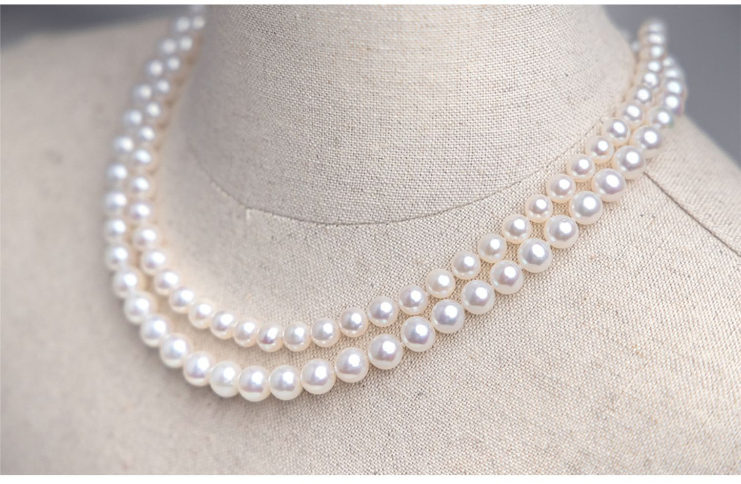 8-9 nearly round bright pearl necklace natural freshwater pearl necklace women send mother holiday gift box