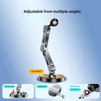 Car Bracket base 17mm ball head base 360-degree rotating adhesive type with different Chuck mobile phone holder