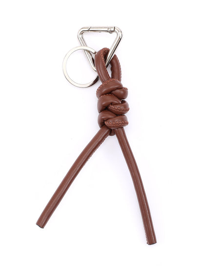 New triangle key chain PU hand-woven diamond key ring bag pendant key chain