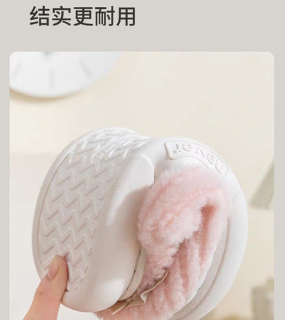 Cotton Slippers for Women in Autumn and Winter Home Non-Slip Thick-Soled Plush Indoor Home Slippers for Couples Plus Plush Slippers