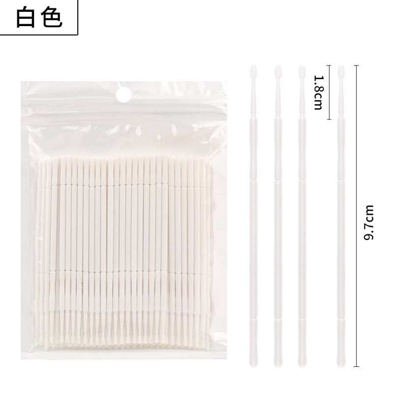 Wholesale Eyelash Extension Cotton Swabs, Disposable Small-Headed Eyelash Cleaning Cotton Sticks, Makeup Removal, Beauty Eyelash Micro Brushes