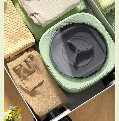 Daifa cross-border folding washing machine mini small washing machine baby underwear wash socks can be dried portable