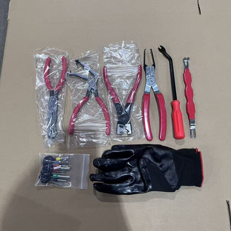 Red and black elbow 60 degree power-off pliers bolt pliers multi-purpose pliers car oil pipe separation harness pliers cross-border pliers