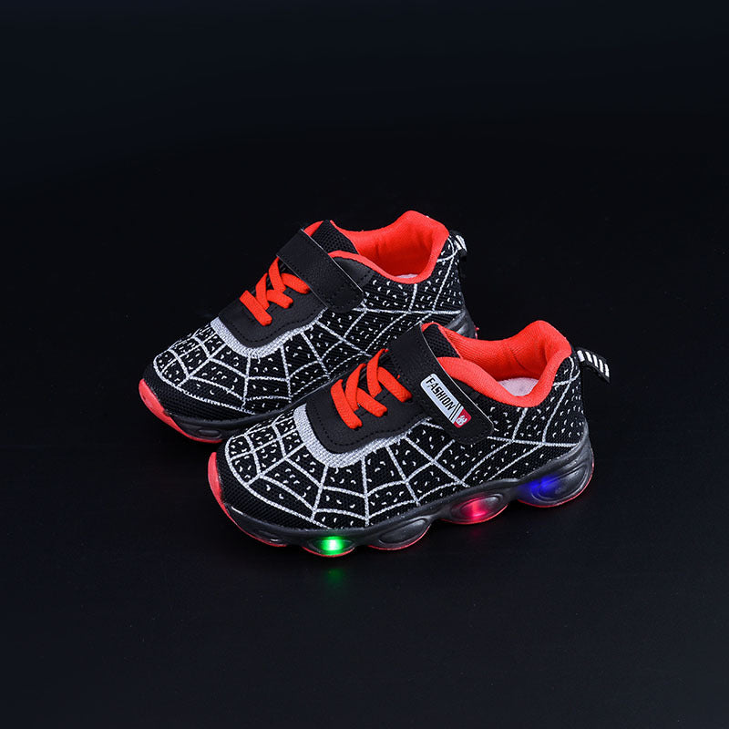 Spring and Autumn Kidsren's Shoes, Kidsren's Luminous Light Shoes, Men's and Women's Running Shoes, Baby Flash Shoes, Led Light-Up Sports Shoes, Mesh