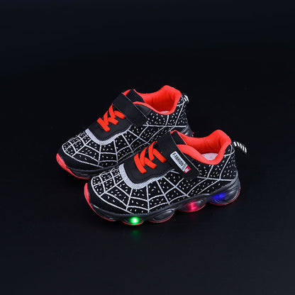 Spring and Autumn Kidsren's Shoes, Kidsren's Luminous Light Shoes, Men's and Women's Running Shoes, Baby Flash Shoes, Led Light-Up Sports Shoes, Mesh
