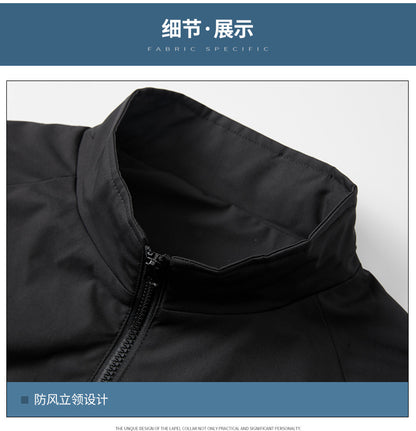 Russian Foreign Trade Trendy Brand Reflective Patchwork Stand-Up Collar Jacket Spring and Autumn Loose Sports Casual Jacket for Men