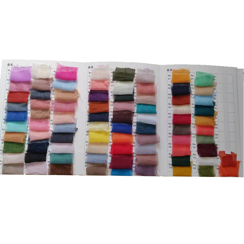 Cross-border foreign trade wholesale Bali yarn wrinkled table flag twist table flag tablecloth wedding party decoration wrinkled table flag