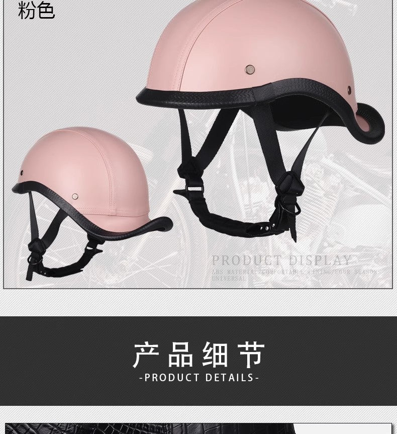 New National Standard 3C Retro Flip-Up Helmet for Women, Motorcycle Half-Helmet for Men, Electric Scooter Helmet, Cruiser Helmet for Riding