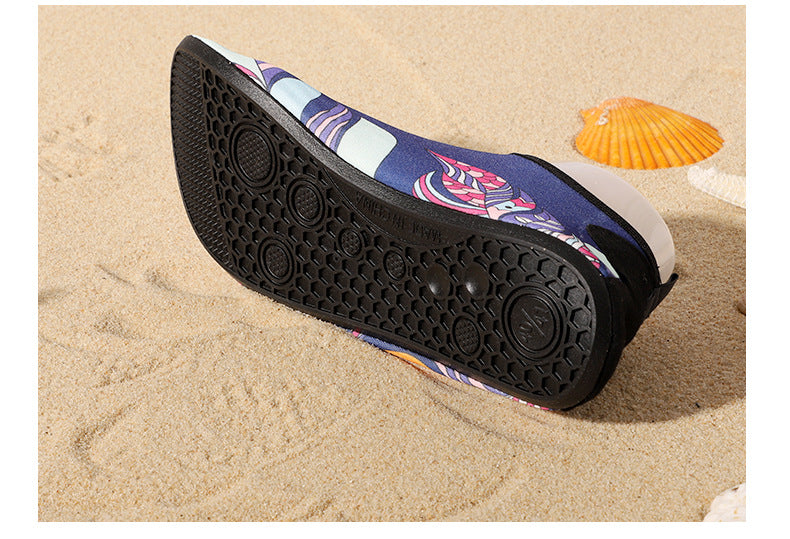 Cross-border new beach shoes quick-drying non-slip soft bottom outdoor wading shoes indoor fitness floor socks yoga shoes