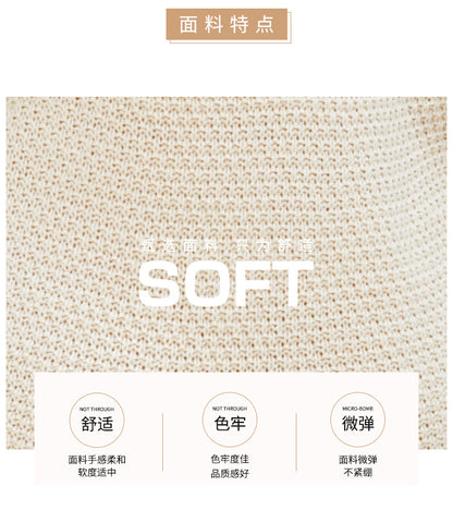 Cross-Border European and American Clothing Pure Color V Neck Long Sweater Dress Autumn and Winter Fashion Elegant Cable Bottoming Knitted Dress