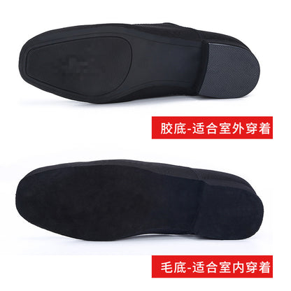 Oxford Cloth Latin Dance Shoes Men's Square Dance Shoes Adult Modern Dance Shoes Soft Bottom Social Dance Shoes Dance Shoes 2025