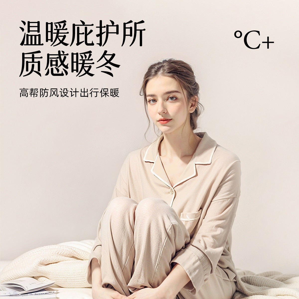 Waterproof Cotton Slippers for Women, Autumn and Winter 2026 New Model, Home Warm Indoor Shoes with Thick Soles, Non-Slip Leather Surface Cotton Shoes for Elderly Men