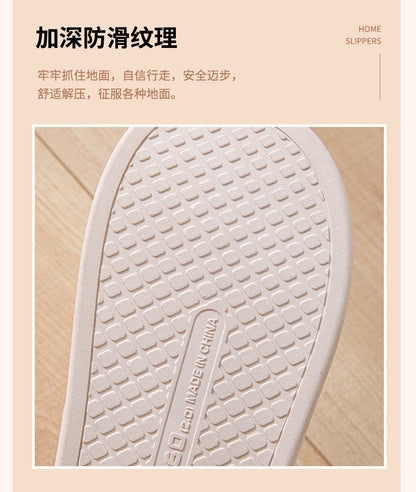 Cotton Slippers for Women to Wear Outside in Winter New Style Indoor Home Thick-Soled Non-Slip Plush Warm Couple Slippers for Men at Home