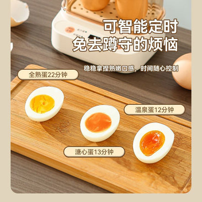 Mini Egg Boiler 2024 New Arrival Regular One-person Egg Steamer Automatic Power-off Household Small Smart