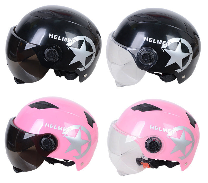 Harley Helmets Printing Advertising Helmets Four Seasons Sunscreen Helmets Thickened Men's and Women's Half Helmets Motorcycle Electric Vehicle Helmets