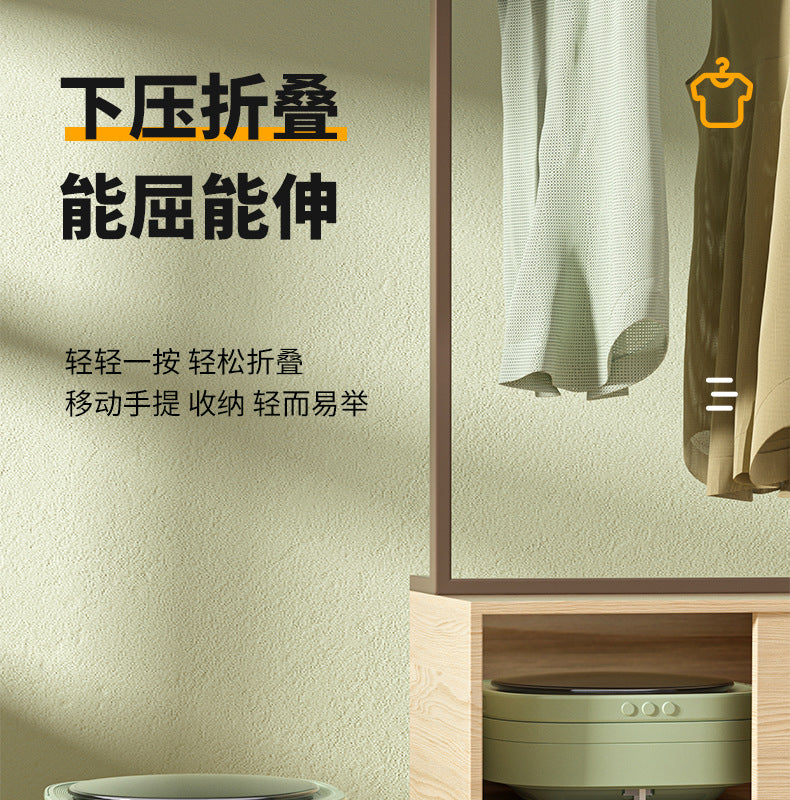 Daifa cross-border folding washing machine mini small washing machine baby underwear wash socks can be dried portable