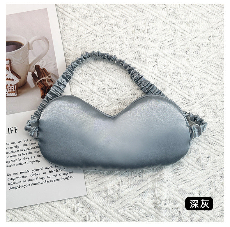 Simulated Silk Eye Mask Double-Sided Lunch Break Sleep Shading Stereo Cloud Breathable Eye Mask to Relieve Eye Fatigue and Sleep