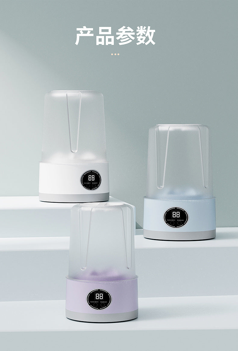 Small Mini Washing Machine Household Fully Automatic Small Washing Machine Washing Socks Mask Desktop Rechargeable Washing Machine