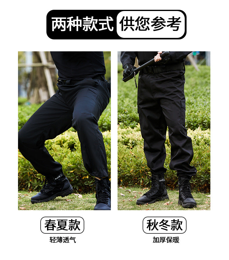 Spring and Autumn Security Training Pants Black Male Military Fan Pants Duty Summer Thin Special Forces Tactical Special Training Overalls