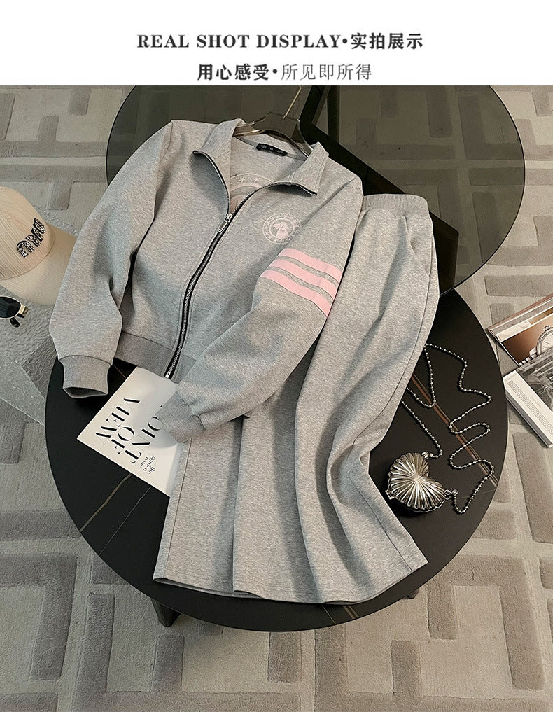 Spring Women's Shenzhen Nanyou New High-end Sense Fried Street Sweatshirt Dress Slim-fit Hip Skirt Two-piece Dress