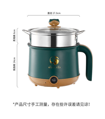 Multifunctional Small Electric Pot Electric Hot Pot Household Student Hot Pot Multi-Function Electric Cooking Pot Small Mini Electric Hot Pot Small Pot