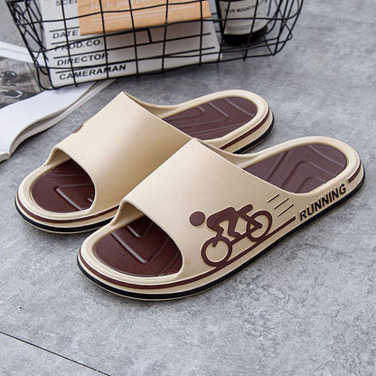 Men's Slippers Summer New Thick Bottom Non-Slip Home Indoor Couple Household Sandals and Slippers Men's Summer Outfit