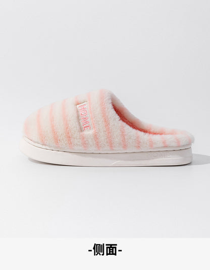 Cotton Slippers for Women in Autumn and Winter Indoor Home Non-Slip Thick-Soled Couple Style Plush Warm and Comfortable Home Cotton Slippers for Men