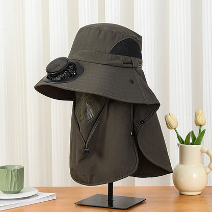 New Sun Hat for Men and Women in Summer, Uv Protection, Neck Protection, Sun Protection, Solar Fan Hat, Outdoor Mountaineering Fisherman Hat