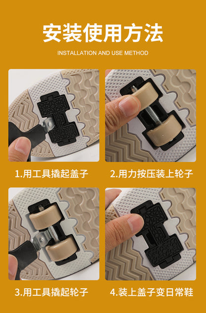 New heloo shoes two-wheel roller shoes children with wheels shoes girls skates student deformation shoes wholesale