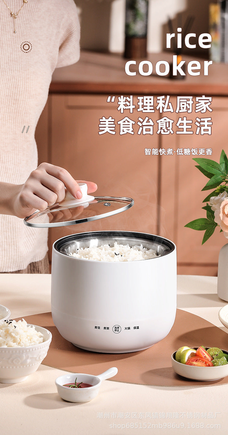 Mini Electric Rice Cooker Small Intelligent Multi-functional Household Dormitory Electric Non-stick Cooker Electric Rice Cooker Small Electric Cooker