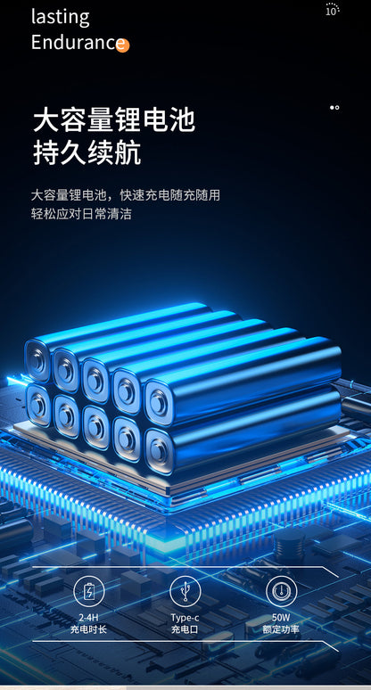 Car Vacuum Cleaner, Portable Air Blowing and Vacuuming, Dual-Use for Car and Home, Wireless Charging, Handheld, High Suction Power